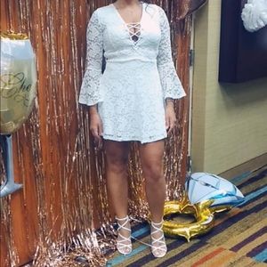 White lace dress